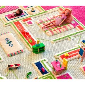 Play House 3-D Activity Mat, Pink Large | Activity Rugs Activity Rugs Activity Rugs