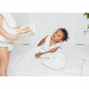 Play Mat Quilt, Gold Spot & White Linen | Activity Gyms & Playmats Activity Gyms & Playmats Activity Gyms & Playmats