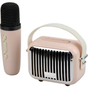 Pocket Karaoke-Microphone & Speaker Combo-Pink | Play Room Kids Pink