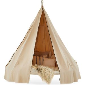 Poncho Protective Weather Cover For Large Tiipii Bed, Tan | Play Tents & Playhouses Imaginative Learning Play Tents & Playhouses