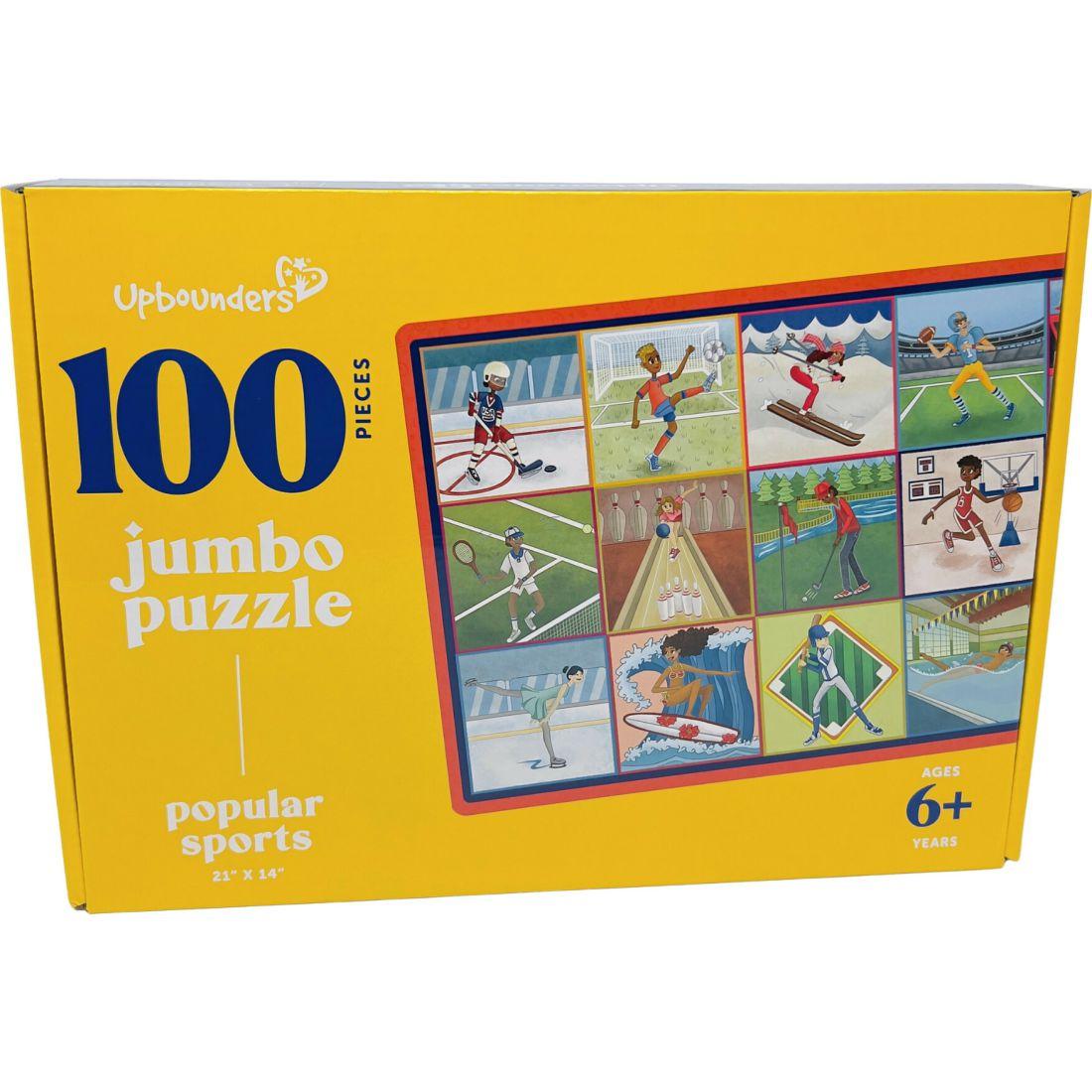 Popular Sports 100 Piece Kids Puzzle Multicultural | Puzzles Imaginative Learning Puzzles