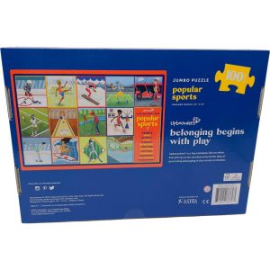 Popular Sports 100 Piece Kids Puzzle Multicultural | Puzzles Imaginative Learning Puzzles