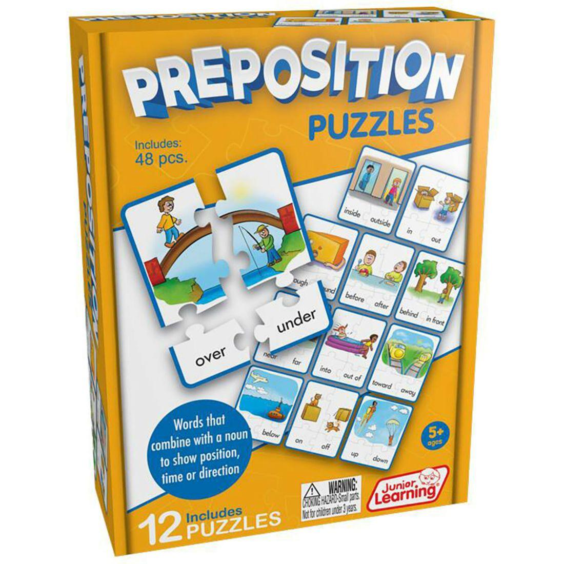 Preposition Puzzles For Ages 5-8, Grade 1 Grade 2 Learning | STEM Toys Kids Multi