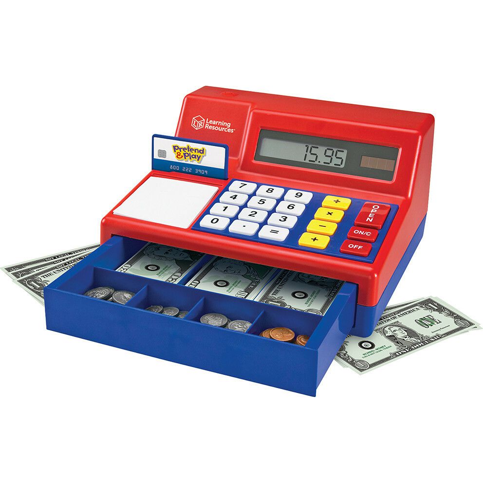 Pretend & Play® Calculator Cash Register | STEM Toys Kids Multi