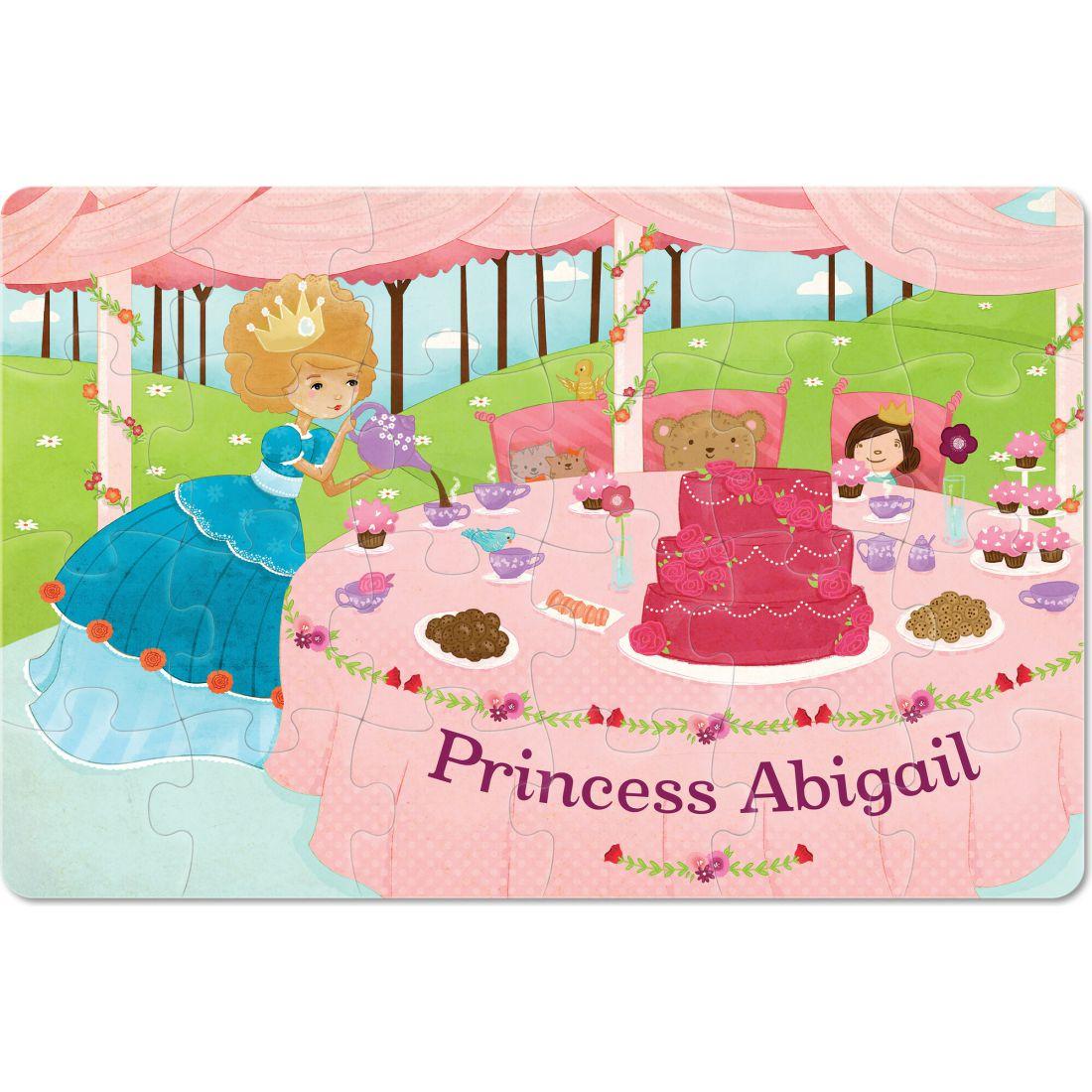 Princess 24-Piece Personalized Puzzle, Light Skin | Puzzles Imaginative Learning Multi