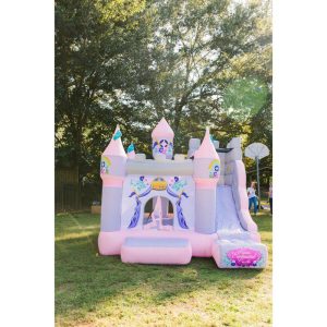 Princess Enchanted Castle With Slide Bounce House | Outdoor Playsets & Playgrounds Outdoor Multi