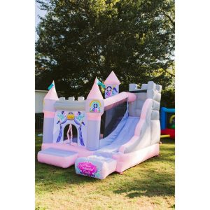 Princess Enchanted Castle With Slide Bounce House | Outdoor Playsets & Playgrounds Outdoor Multi