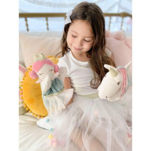 Princess & Unicorn Puppet Set, Cream | Plush Baby & Toddler Plush