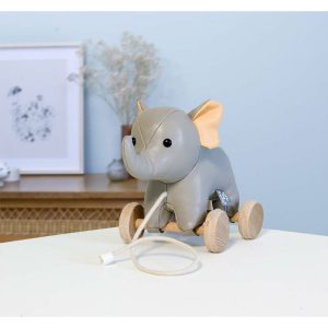 Pull Along Friends – Vincent The Elephant | Push & Pull Baby & Toddler Grey