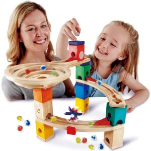 Quadrilla Wooden Marble Run Diy Construction, 58 Pieces | Games Games Games