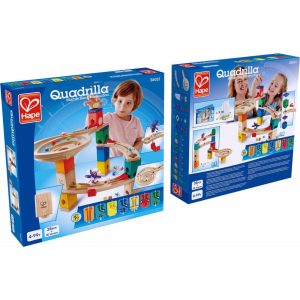 Quadrilla Wooden Marble Run Diy Construction, 58 Pieces | Games Games Games