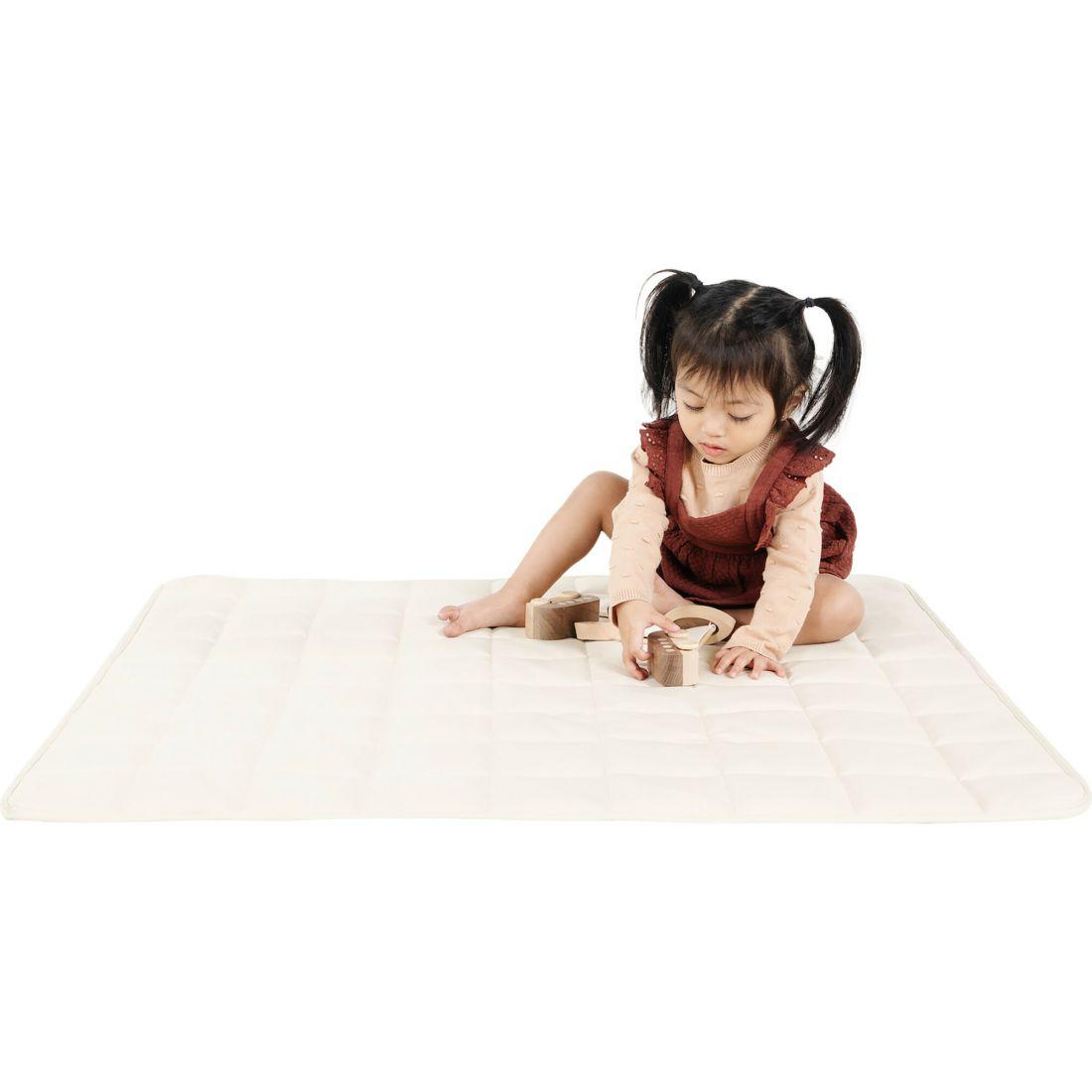 Quilted Square Mat, Ivory | Activity Gyms & Playmats Activity Gyms & Playmats Activity Gyms & Playmats