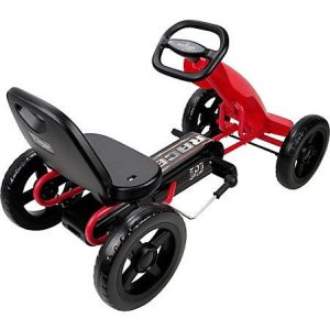 Race Z Pedal Go Kart W/ Adjustable Bucket Seat & 12" Wheels – Red | Ride-Ons Outdoor Multi