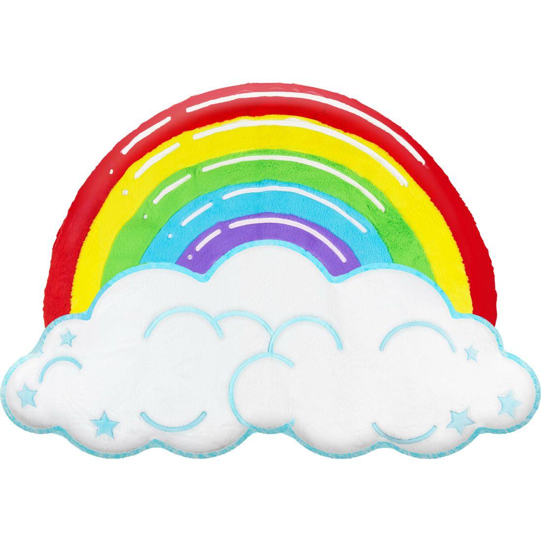 Rainbow Cloud Fluffy Floor Cushion | Play Room Activity Gyms & Playmats Multi