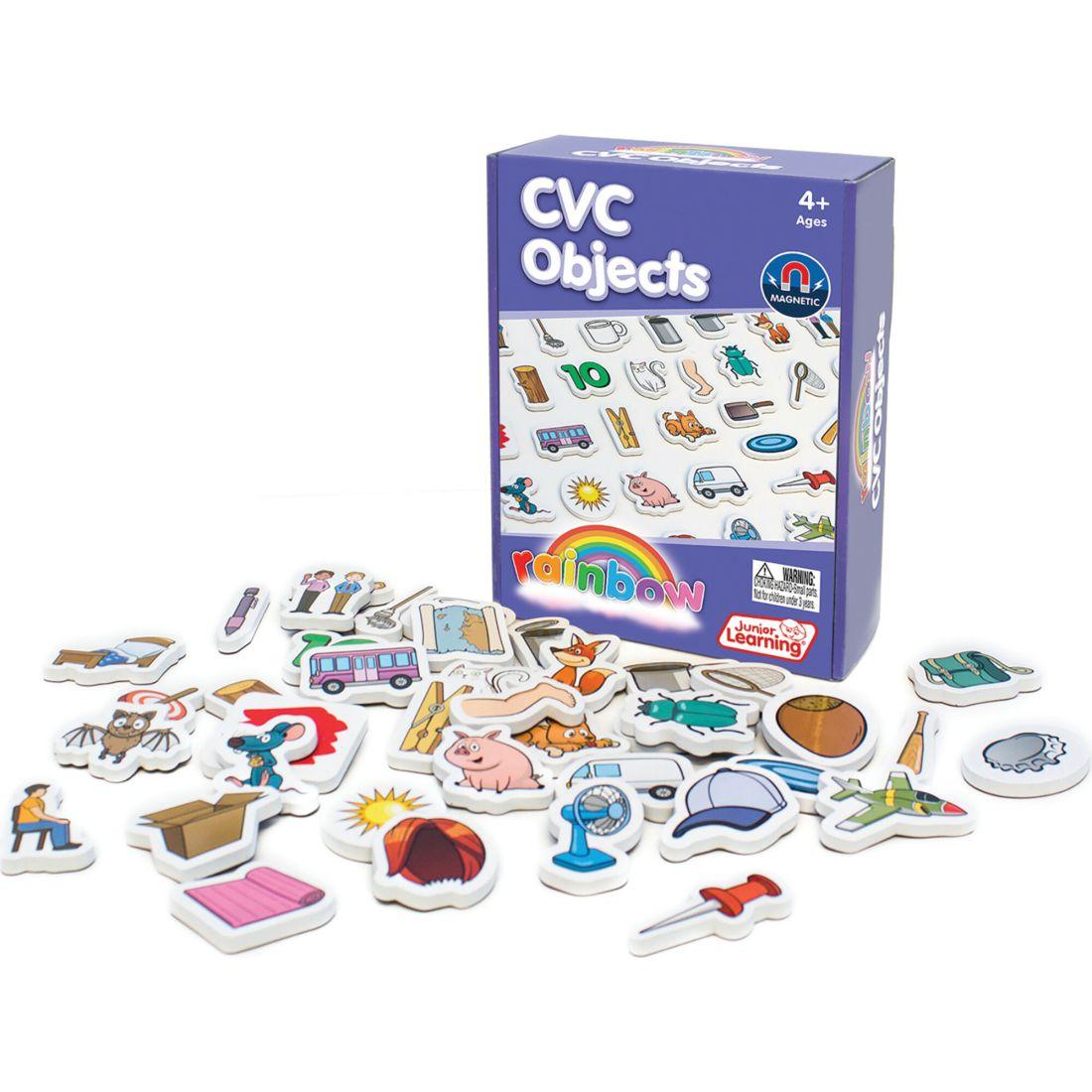 Rainbow Cvc Objects Magnetic Foam Set | STEM Toys Kids Multi