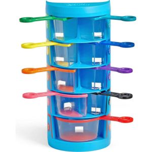 Rainbow Fraction Measuring Cups (Set Of 9) | Educational Toys Educational Toys Educational Toys