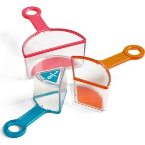 Rainbow Fraction Measuring Cups (Set Of 9) | Educational Toys Educational Toys Educational Toys