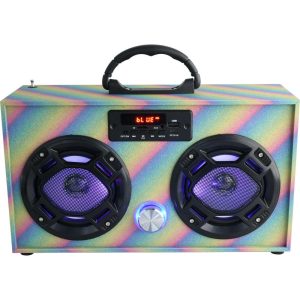 Rainbow Glitter Bluetooth Boombox | Tech Toys Kids Multi