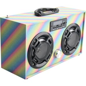 Rainbow Glitter Bluetooth Boombox | Tech Toys Kids Multi