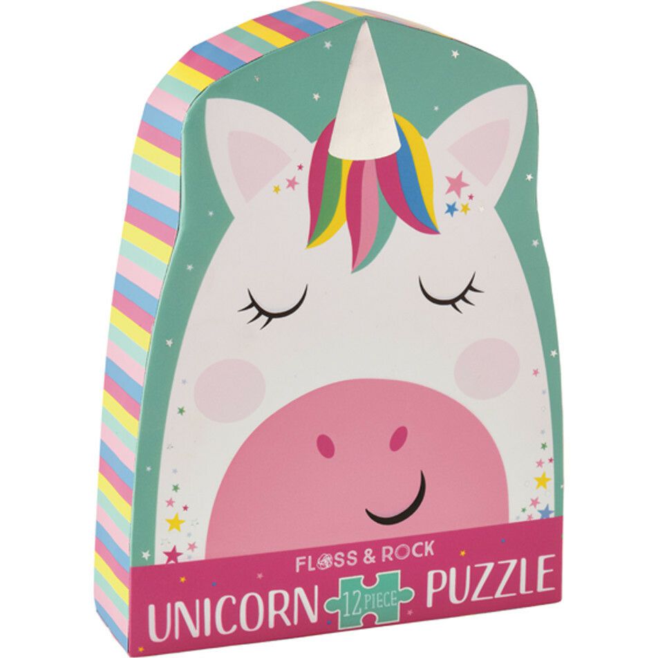 Rainbow Unicorn 12-Piece Puzzle | Puzzles Imaginative Learning Multi