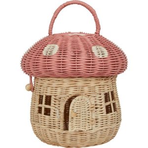 Rattan Mushroom Basket, Musk | Dollhouses & Accessories Dollhouses & Accessories Dollhouses & Accessories