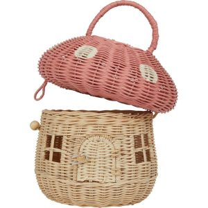 Rattan Mushroom Basket, Musk | Dollhouses & Accessories Dollhouses & Accessories Dollhouses & Accessories