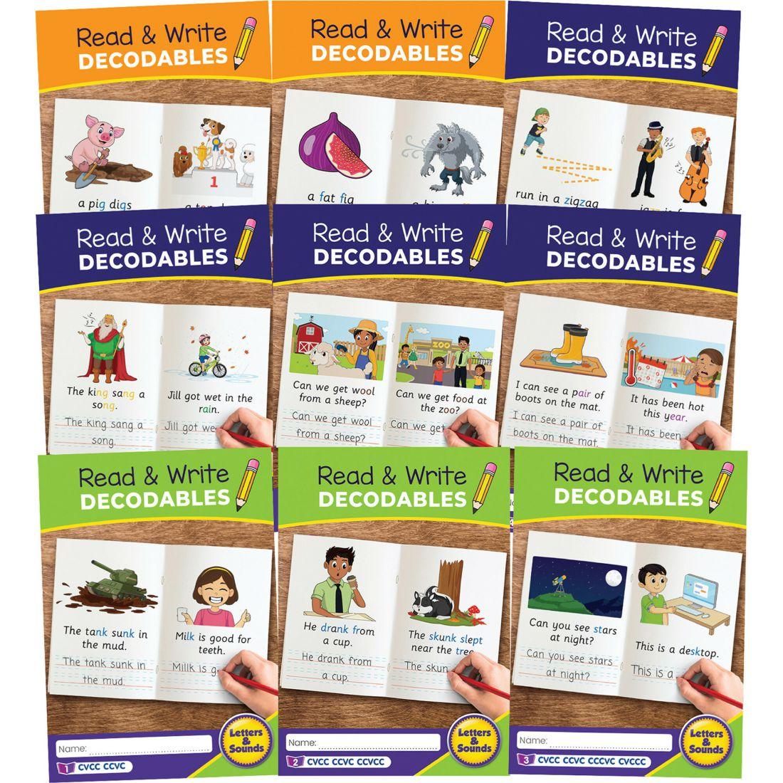 Read & Write Decodables Set A: The Science Of Reading Supplementary Resources | Books Books Books