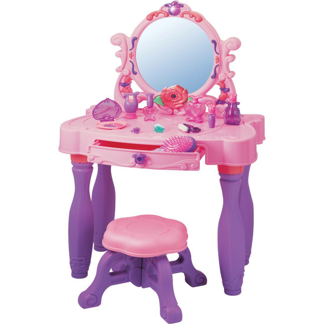 Red Box Pretend Play Light Up Princess Vanity Table | Play Food & Accessories Kids Multi