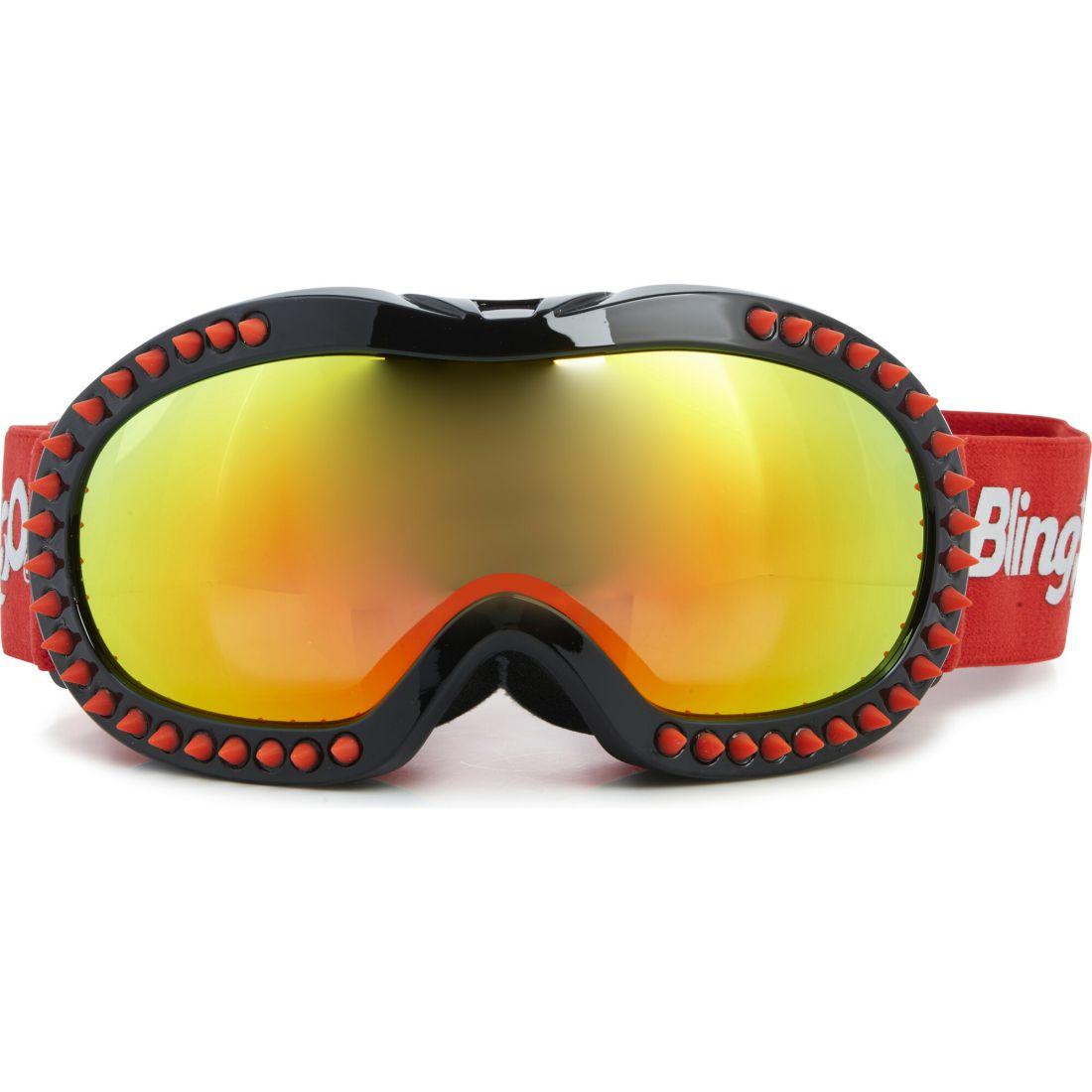 Red Spike Black Frame Ski Goggle | Sports Outdoor Black