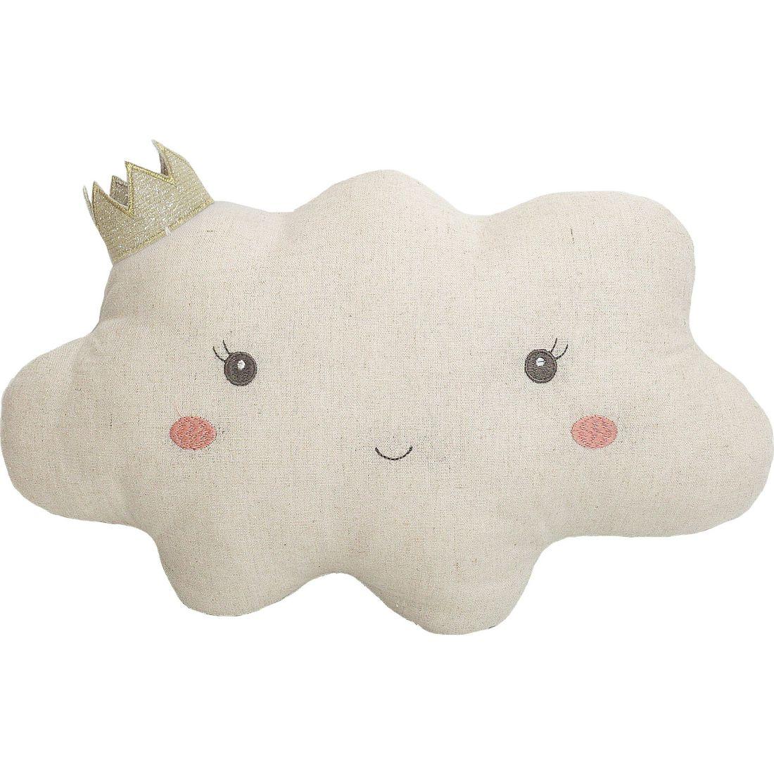 Reine Cloud Pillow, White And Gold | Plush Baby & Toddler Plush