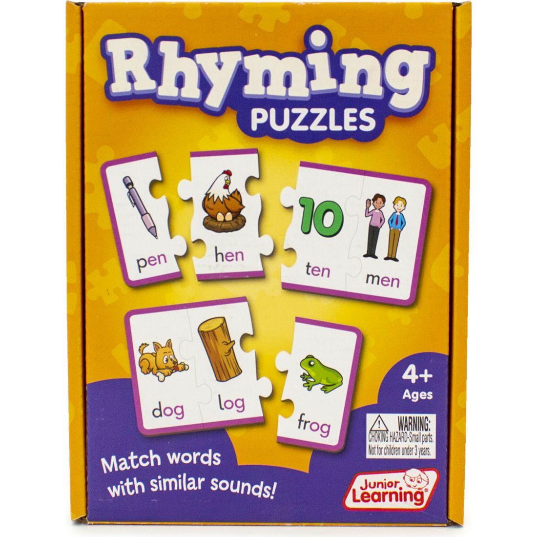 Rhyming Puzzles Educational Learning Set | STEM Toys Kids Multi