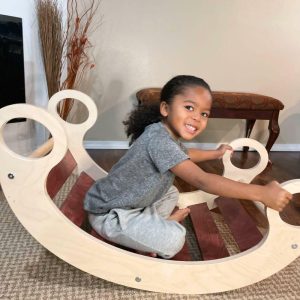 Rocker Climber Arch, Red Oak | Baby Rocking Horses Baby & Toddler Baby Rocking Horses