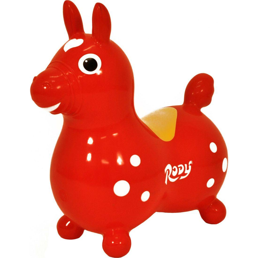 Rody Horse ,Red W/Pump | Baby Rocking Horses Baby & Toddler Baby Rocking Horses