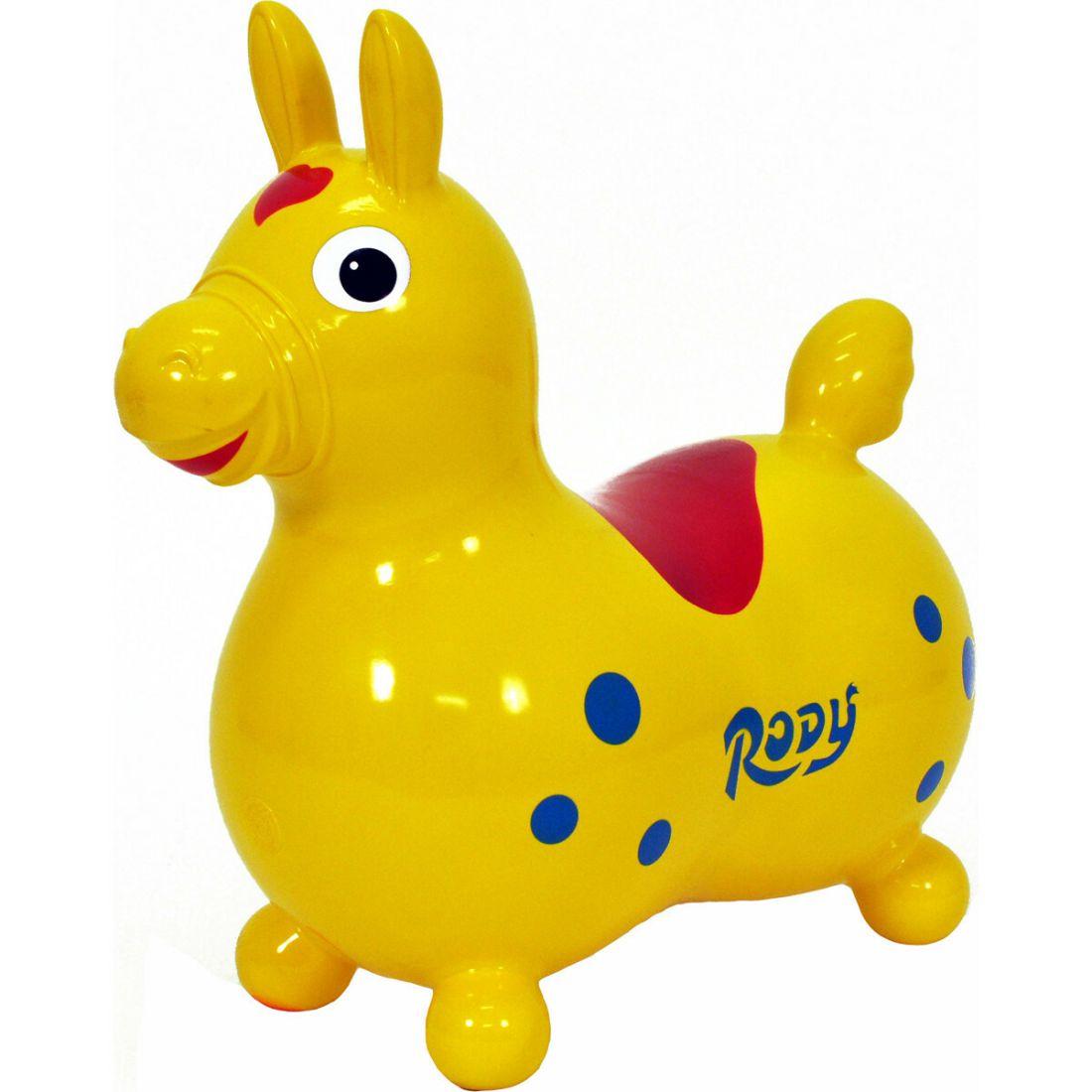 Rody Horse With Pump, Yellow | Baby Rocking Horses Baby & Toddler Baby Rocking Horses