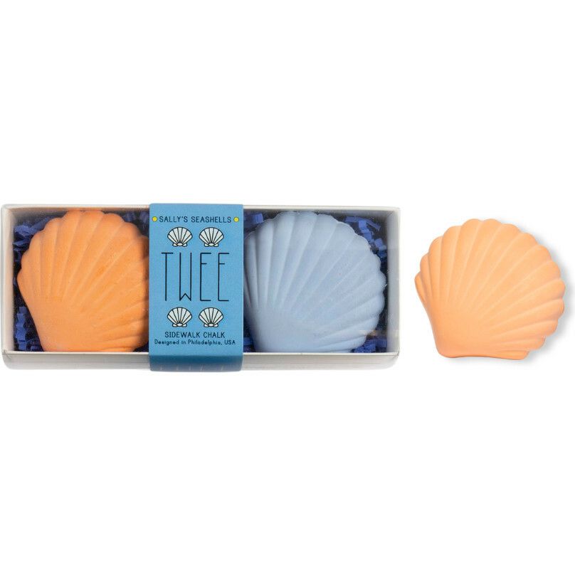 Sally’S Seashells Handmade Sidewalk Chalk, Orange And Blue | Arts & Crafts Arts & Crafts Arts & Crafts