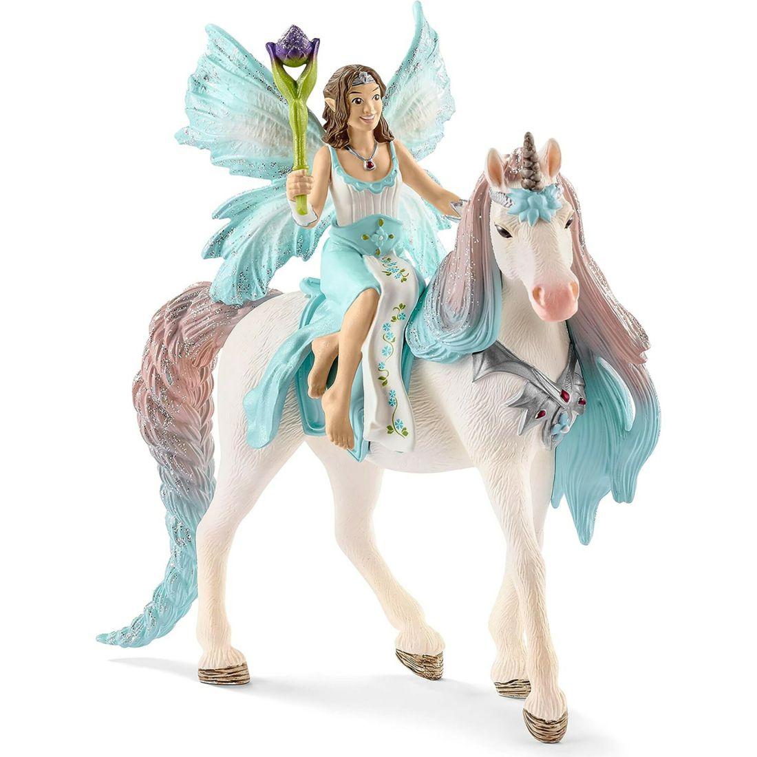 Schleich Bayala: Fairy Eyela With Princess Unicorn – 3Pc Figurine Playset | Toy Figures & Playsets Imaginative Learning Multi