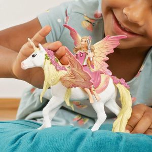 Schleich Bayala: Fairy Feya With Pegasus Unicorn – 3Pc Figurine Playset | Toy Figures & Playsets Imaginative Learning Multi