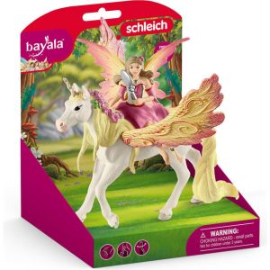 Schleich Bayala: Fairy Feya With Pegasus Unicorn – 3Pc Figurine Playset | Toy Figures & Playsets Imaginative Learning Multi