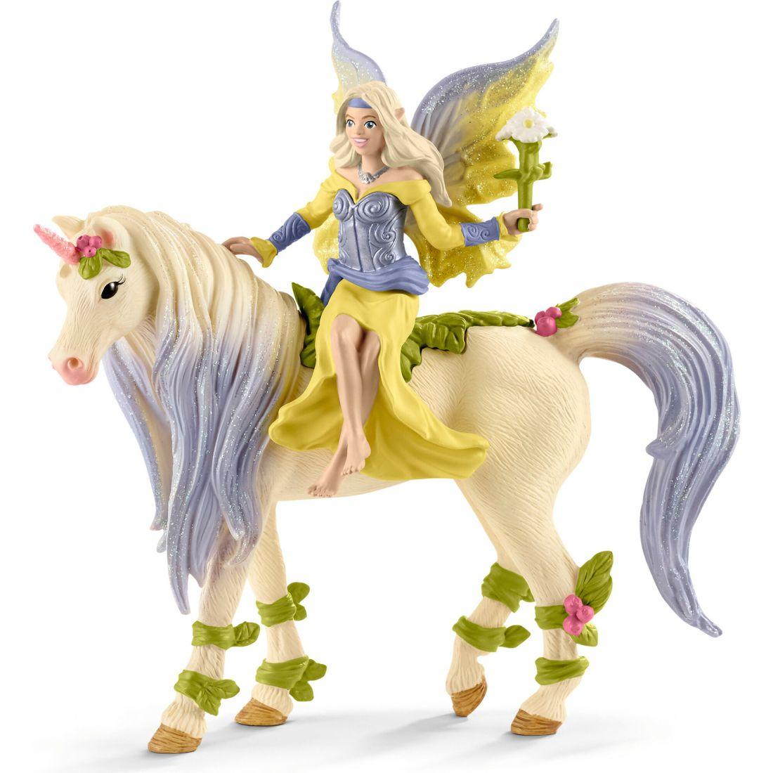 Schleich Bayala: Fairy Sera With Blossom Unicorn – 3Pc Figurine Playset | Toy Figures & Playsets Imaginative Learning Multi