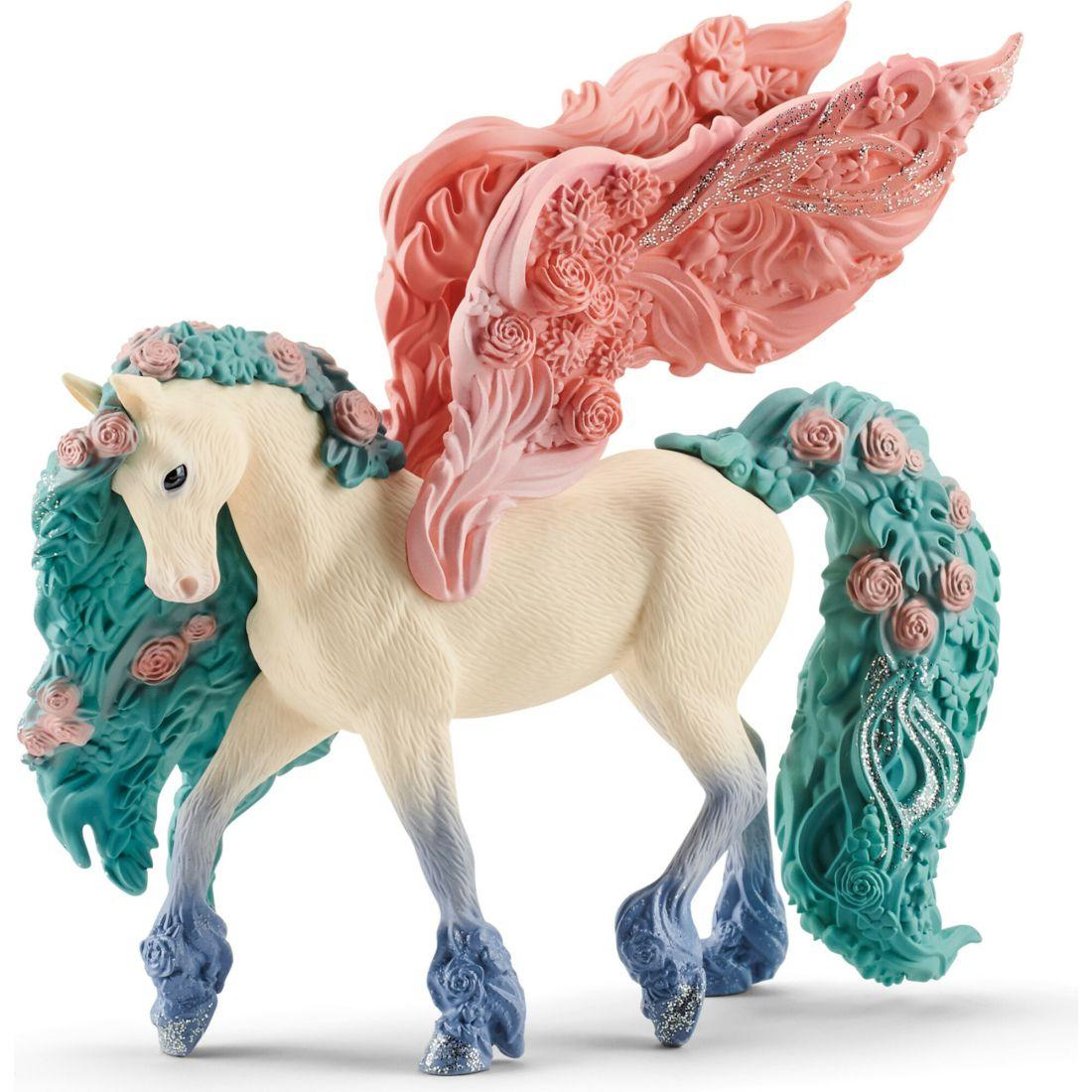 Schleich Bayala: Flower Pegasus – Magical Figurine, | Toy Figures & Playsets Imaginative Learning Multi