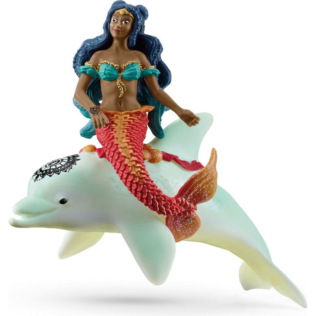 Schleich Bayala: Isabelle On Dolphin – 2 Magical Figurine Playset | Toy Figures & Playsets Imaginative Learning Multi