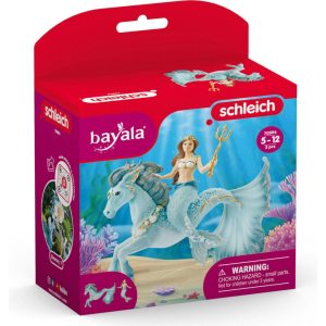 Schleich Bayala: Mermaid Eyela On Underwater Horse | Toy Figures & Playsets Imaginative Learning Blue