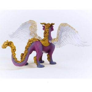 Schleich Bayala: Night Sky Dragon Purple & Gold Figurine | Toy Figures & Playsets Imaginative Learning Blue