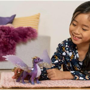 Schleich Bayala: Night Sky Dragon Purple & Gold Figurine | Toy Figures & Playsets Imaginative Learning Blue