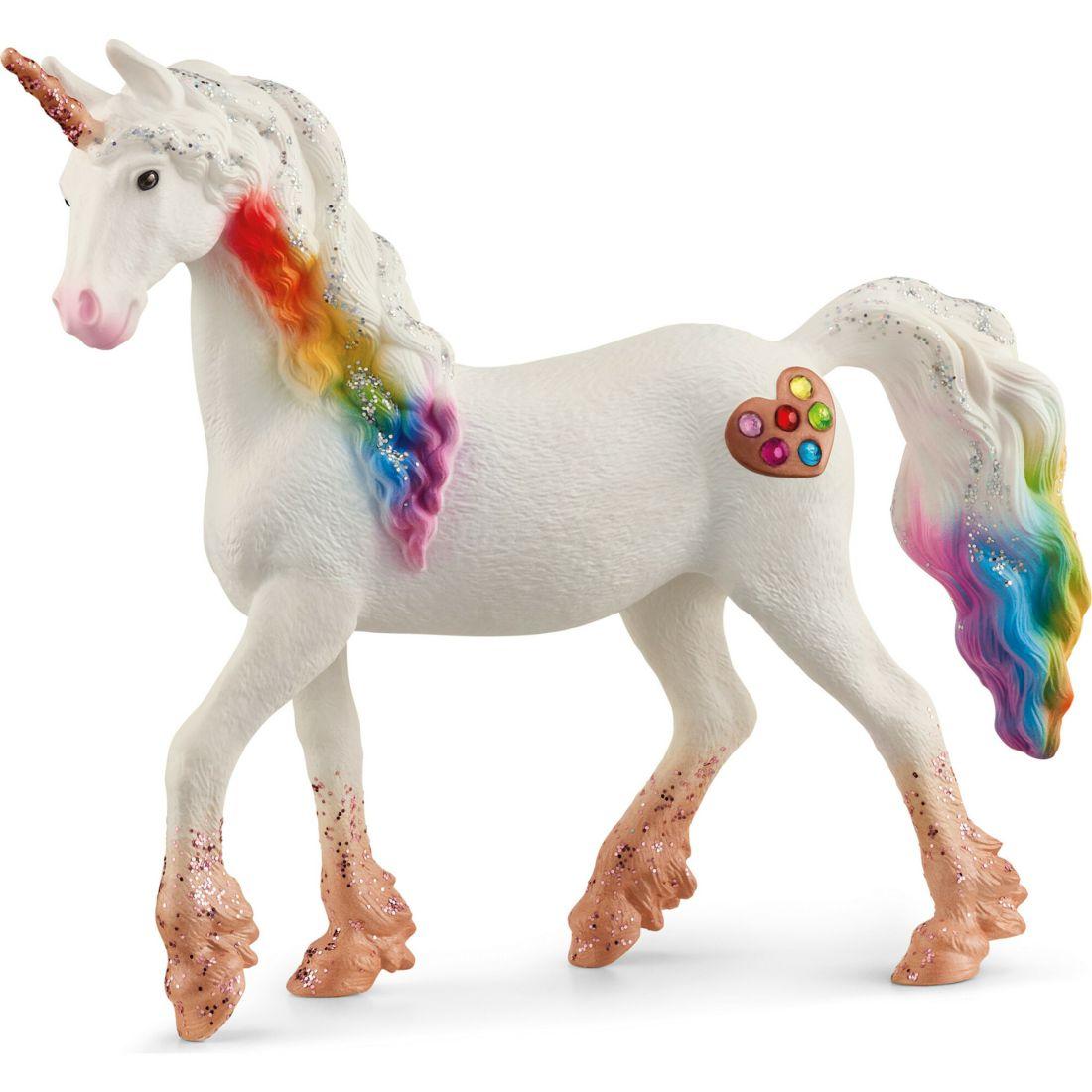 Schleich Bayala: Rainbow Love Unicorn Mare – Magical Figurine | Toy Figures & Playsets Imaginative Learning Multi