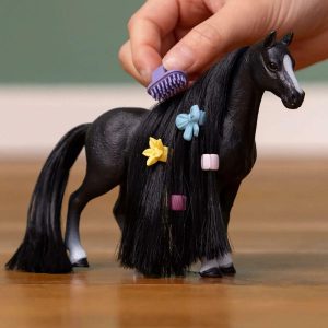 Schleich Beauty Horse: Quarter Horse Mare – Black | Toy Figures & Playsets Imaginative Learning Multi