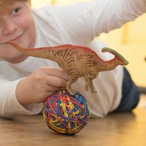 Schleich Dinosaurs: Parasaurolophus – Dinosaur Action Figure | Toy Figures & Playsets Imaginative Learning Multi