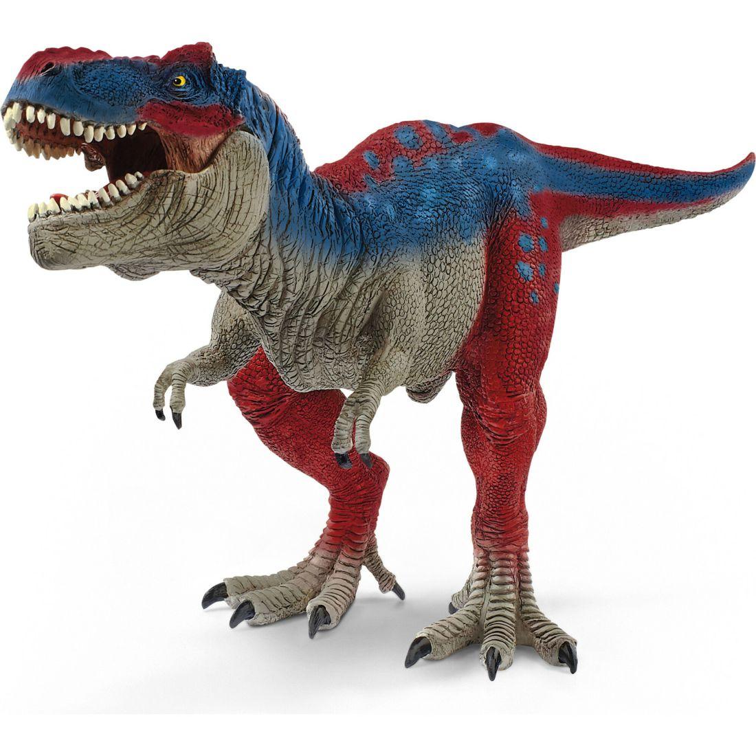 Schleich Dinosaurs: Tyrannosaurus Rex – Blue – 11" Dino Action Figure | Toy Figures & Playsets Imaginative Learning Multi