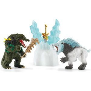 Schleich Eldrador Creatures: Attack On Ice Mythical Playset | Toy Figures & Playsets Imaginative Learning Blue