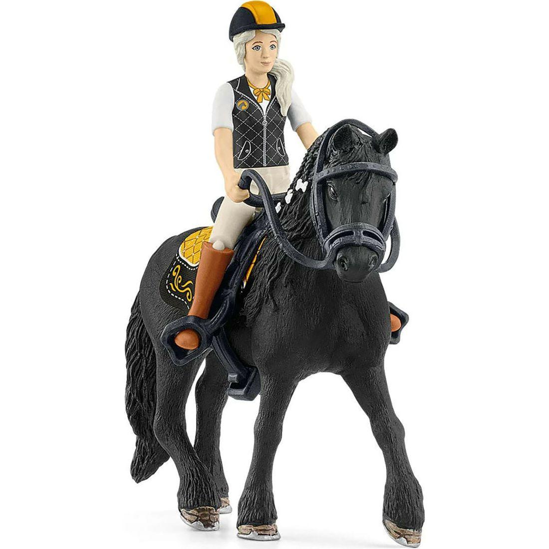 Schleich Horse Club: Tori & Princess – Horse & Rider Figurine Playset | Toy Figures & Playsets Imaginative Learning Multi